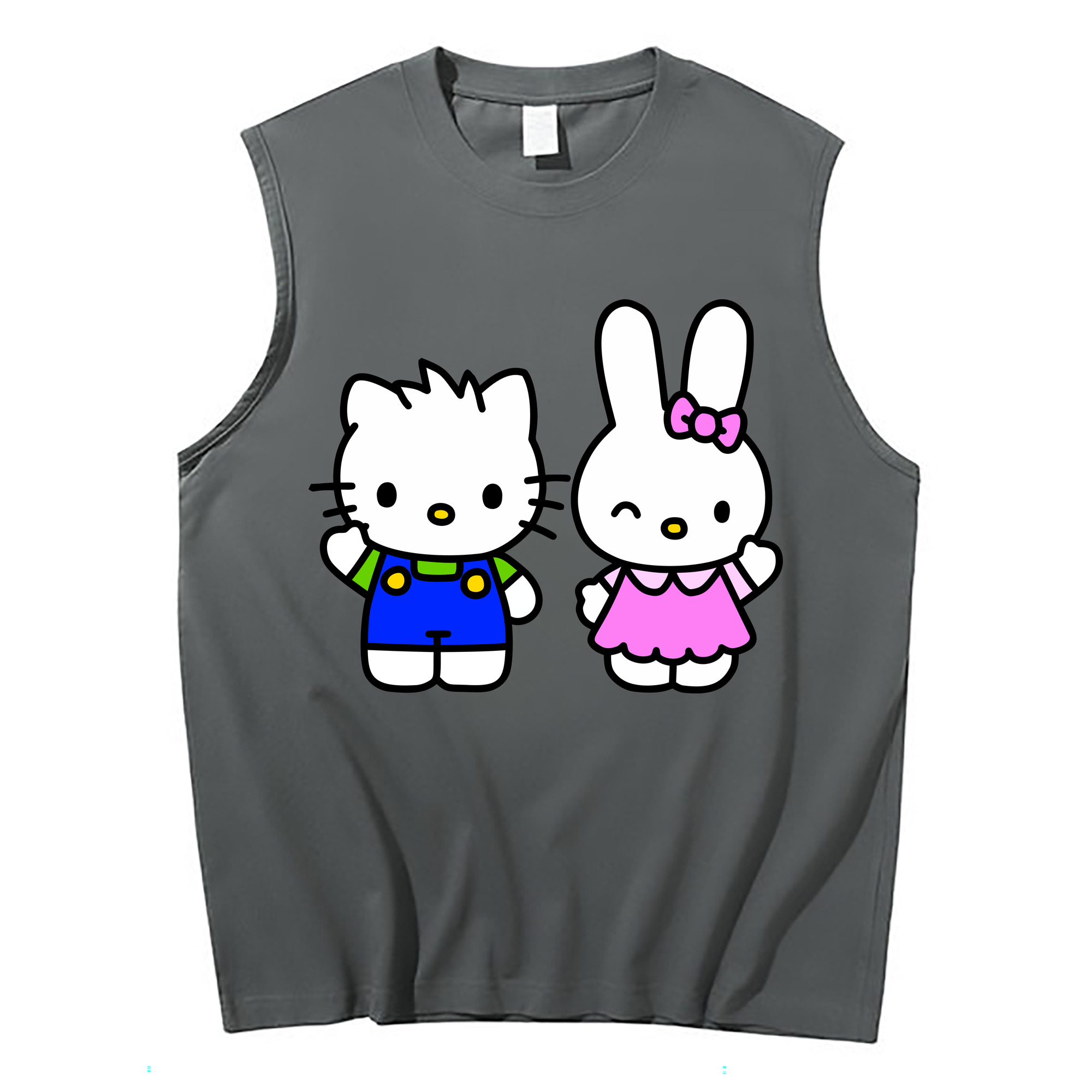 （画像用） Hello Kitty ハローキティ コットン100％タンクトップ（フロントプリント）